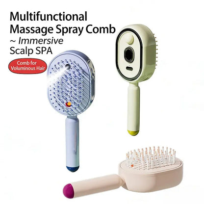 Brosse Massante Brumisatrice Professionnelle pour Cheveux