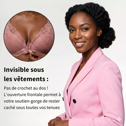 🎀(PACK DE 3) Soutiens-gorges anti bourrelets Sans Fil Galbant Avec Fermeture Frontale