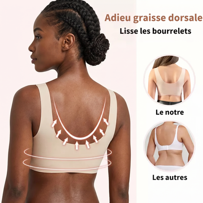 🎀(PACK DE 3) Soutiens-gorges anti bourrelets Sans Fil Galbant Avec Fermeture Frontale