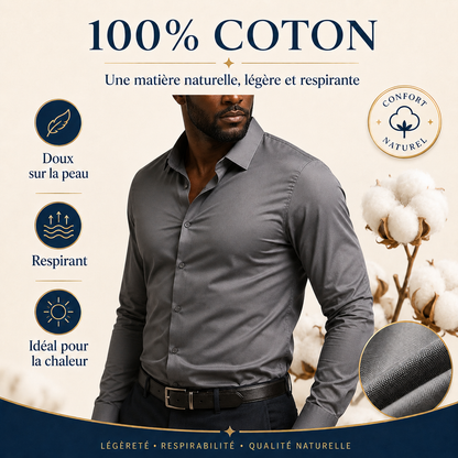 Pack de 3 Chemises Infroissables 100% coton - L'Élégance Sans Effort !